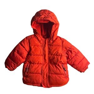 Old Navy Bright Red Frost Free Jacket 18-24 M Pre-love Good condition